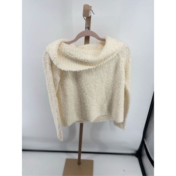 Cinq A Sept Leya Women’s Sweater Size Small Ivory Cowl Neck Alpaca Wool Blend - Picture 11 of 11